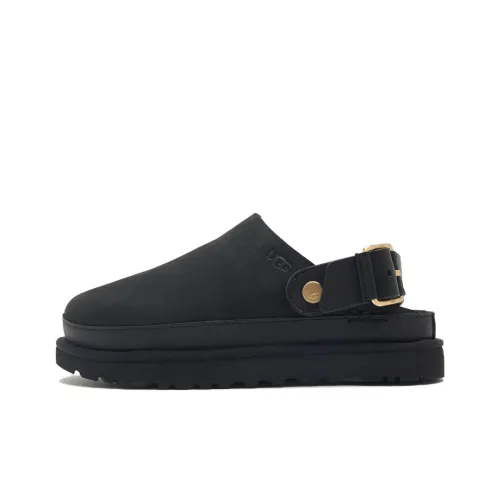 UGG Goldenstar Clog Женские повседневные туфли Черный Женские