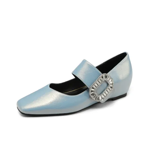 FMM Плоская подошва Туфли Мэри Джейн Женские