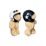 Белый шлем с дизайном медвежонка + Черный шлем с дизайном медвежонка