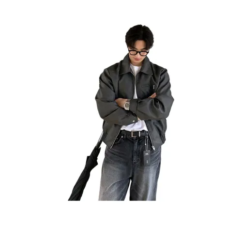 BISHE Куртки и Пальто Мужской Черный Серый