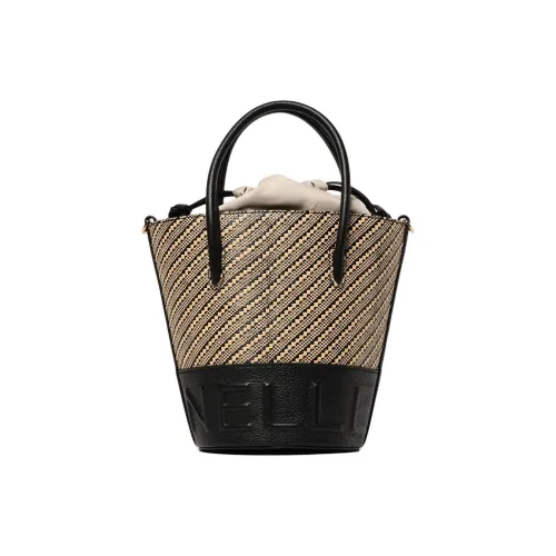 COCCINELLE Корова Кожа Ведрообразная Сумка Женская Черный и Бежевый