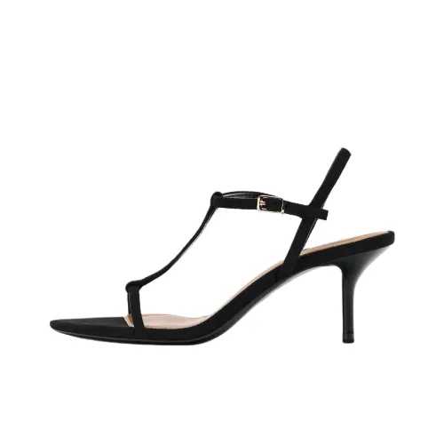 ZARA One Ремень Сандалии 8 см Женские Черный