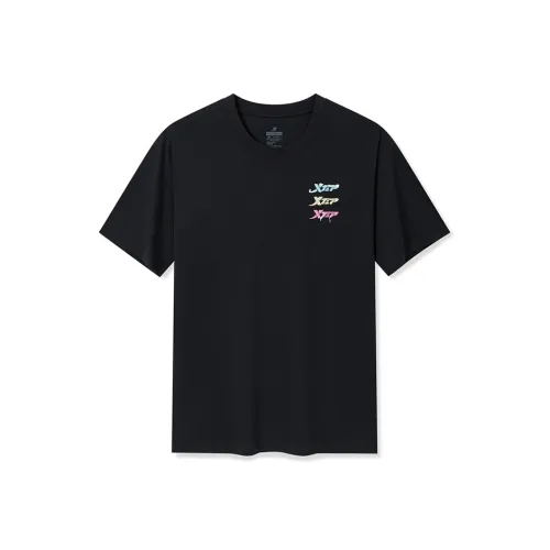 XTEP Глубокий черный Унисекс Футболка