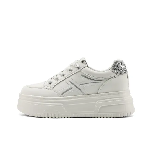 FIVE PLUS Slip-resistant Abrasion-resistant Low-top Скейтборд Кроссовки Женские Белые