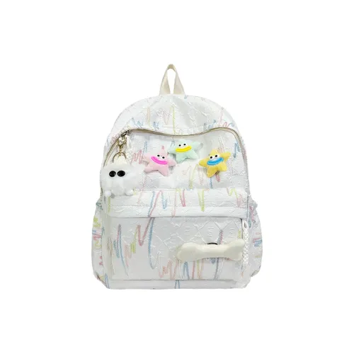 SEVENMOONS Нейлон Рюкзак Унисекс Белый Черный Розовый Желтый Небесно-Синий