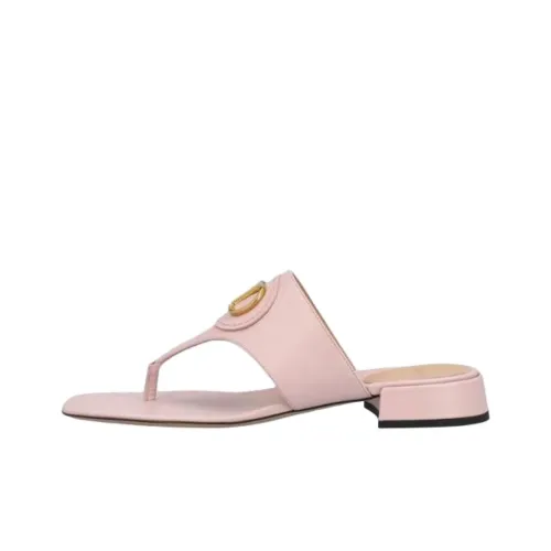 Valentino Vlogo Signature Шлепанцы Женские Розовые