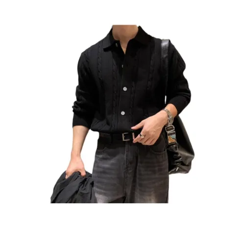 BISHE Черный Мужской Трикотаж