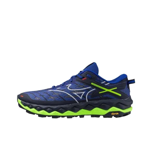 Mizuno Wave Mujin 10 Противоскользящие устойчивые к истиранию низкие кеды для бега по пересеченной местности Мужские Темно-синие