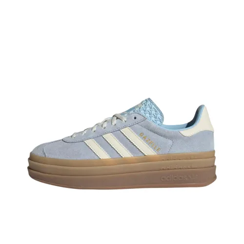 Adidas Originals GAZELLE BOLD Устойчивые к истиранию Низкие Кроссовки для скейтбординга Женские Синие