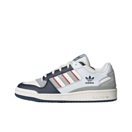 Adidas Originals FORUM CL Устойчивые к истиранию низкие скейтбордические кроссовки Мужские Белый Серый Синий