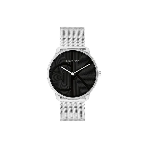 Calvin Klein Watch Кварцевый механизм Стальной ремешок 40 мм Черный циферблат Унисекс