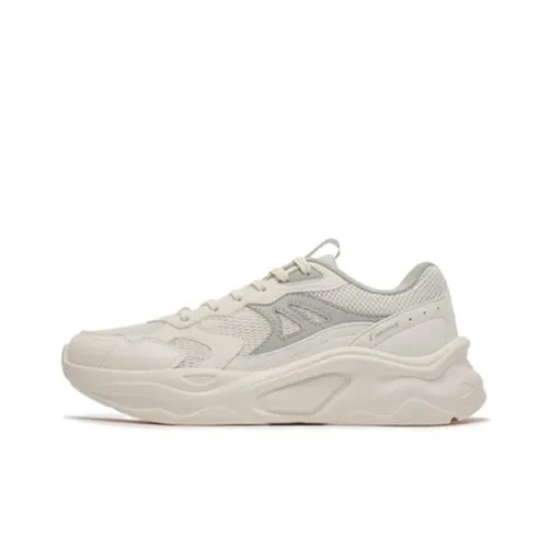 361° Cambria Slip-resistant Abrasion-resistant Low Top Casual Women's White Green Перевод 361° Cambria Противоскользящий Устойчивый к истиранию Низкий Топ Повседневный Женский Белый Зеленый