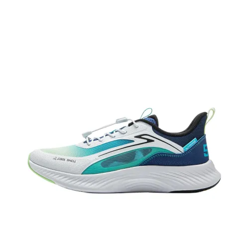 LINING YOUNG Sports Life Collection Амортизация Rebound Дышащий Низкий Топ KIDS Lifestyle Shoes Белый Синий