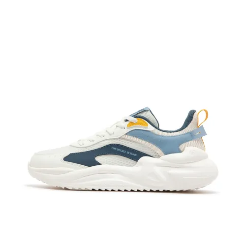 361° Slip Резистентный и Дышащий Низкий Топ Повседневный Мужской Белый Синий