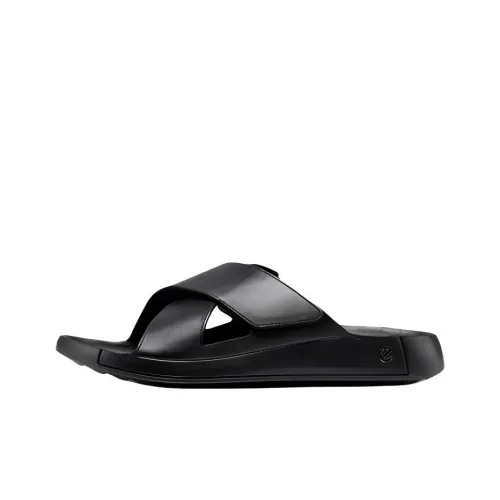 Ecco Comme Collection Устойчивые к истиранию Слипоны Мужские Черные