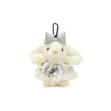 Серебряная юбка с кружевной отделкой