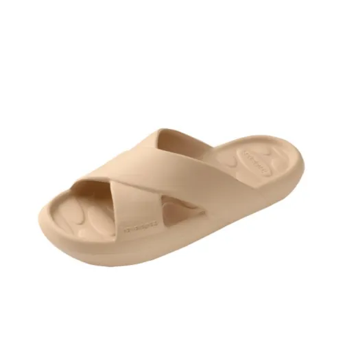 Havaianas Slip-resistant Abrasion-resistant Слипоны Женские Бежевые