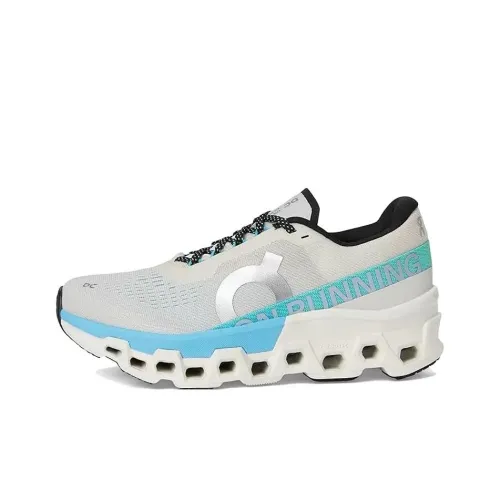 On Cloudmonster 2 Устойчивый к истиранию Дышащий Поддерживающий Низкий Топ Тренировки для Бега на длинные дистанции Обувь Женская Белая