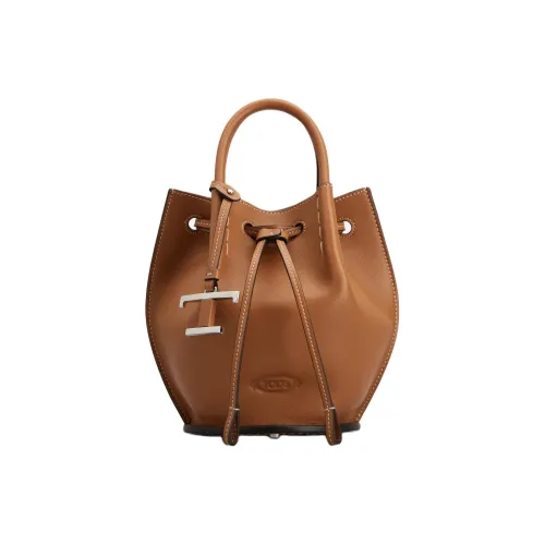 TOD'S Сумка через плечо из телячьей кожи мини-сумка женская коричневая