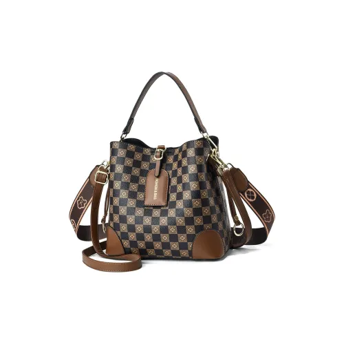 SANZHIXIAOYA Сумка через плечо из ПВХ Сумка Женская Кофейного Хаки цвета