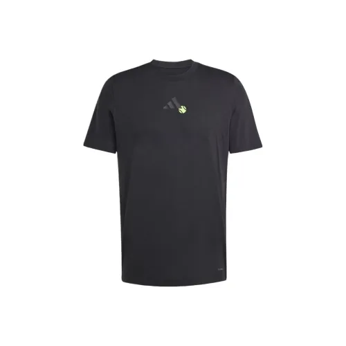 Adidas Теннис T Рубашка Мужская Черная