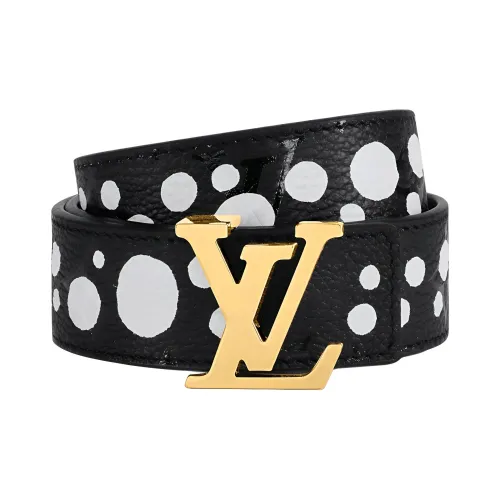 LOUIS VUITTON Кожаные ремни Женские Черный 3 см