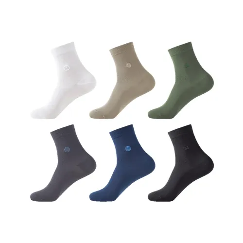 H YXIANG Носки Crew Мужские упаковка из 6 пар