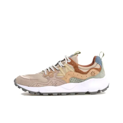 FLOWER MOUNTAIN Uomo Yamano 3 Low Топ Casual Мужской Бежевый Коричневый