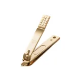 Средние ножницы с изогнутым концом и тупым лезвием (с удаленными колючками) - позолоченные 14К