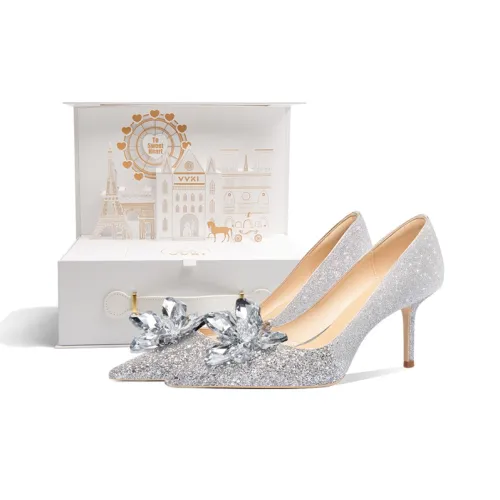 VVKI Узкий каблук Высокие каблуки Женские Серебряные