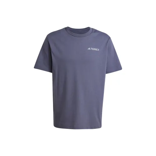 Adidas Terre T Рубашка Мужская Темно-синяя