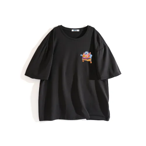 ONE PIECE Повседневный Студенческий Короткий рукав Т-рубашка Мужская Однотонная Базовая