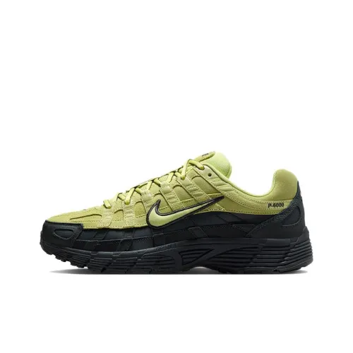 Nike P 6000 Амортизация Устойчивый к истиранию Дышащий Легкий Низкий Топ Тренировочные Беговые кроссовки Мужские Черный Зеленый