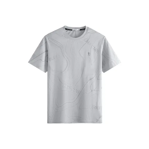 Dance with Wolves T-Shirt Мужская Серебряная Белая