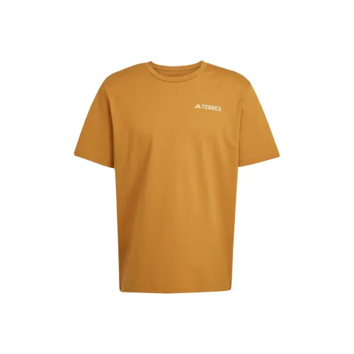 Adidas Terre T Рубашка Мужская Бронзовые пласты Детектив Золотой