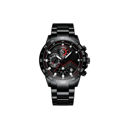 SVJ Механическое механическое часы Стальной ремешок Мужские часы Черный циферблат