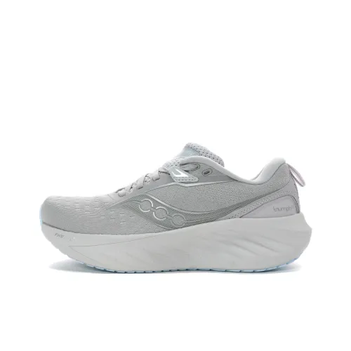 Saucony TRIUMPH Victory 22 Противоскользящий Устойчивый к истиранию Низкий Топ Тренировочные Повседневные Беговые кроссовки Женские Серый