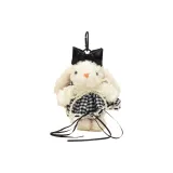 Черно-белая клетка, черная нить, юбка