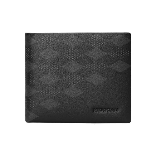 MEXICAN Кошелек из коровьей кожи Мужской Черный