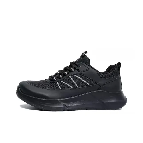 Bansley Slip-resistant Abrasion-resistant Breathable Low-top Casual Running Shoes Men's Black Бансли Слип-резистентный Устойчивый к истиранию Дышащий Низкий Топ Повседневные Беговые Кроссовки Мужские Черные