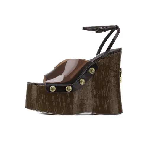 Naked Wolfe Тигр Lilly One Ремень Сандалии 14 см Женские Коричневый