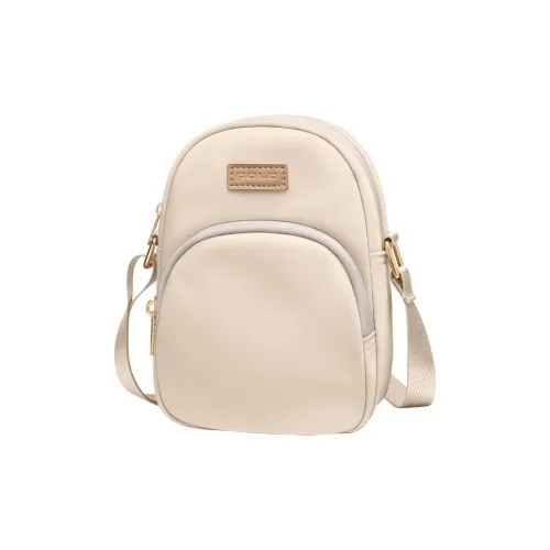 POLO Сумка через плечо из ткани женская абрикосовая черная