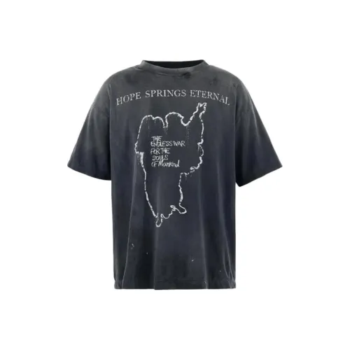 SAINT Mxxxxxx SS25 Черная унисекс футболка