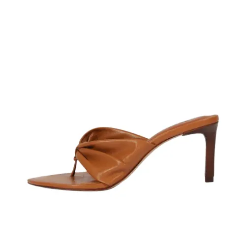 Schutz Шлепанцы 7,6 см Женские Коричневый