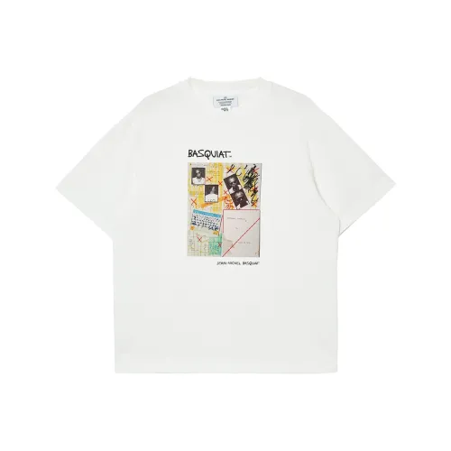 JACK JONES· x BSQ JACK JONES Jack Jones x Basquiat Т-рубашка Мужская A06 Снег
