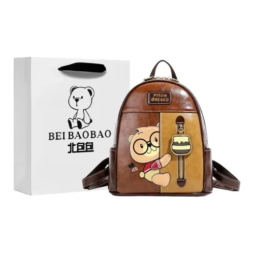 North Pack ПУ (полиуретан) Рюкзак Женские Коричневый