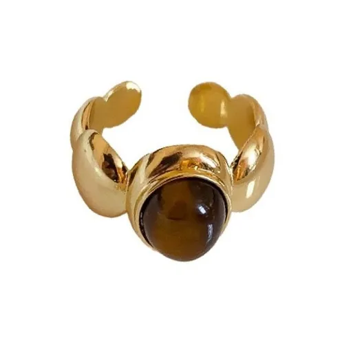 BONAS Медный Кольца с камнем "Тигровый глаз" Женские