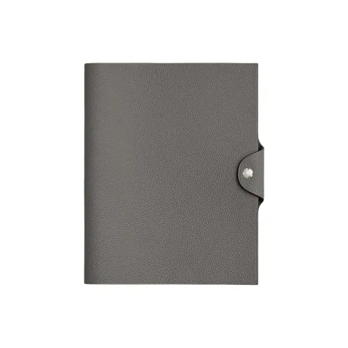 HERMES Ulysse Телячья кожа Сумка для хранения Мужская 0LGrismeyer Дождевой облачный серый