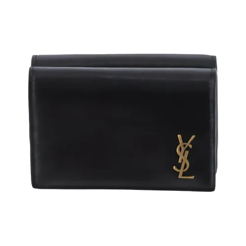 SAINT LAURENT Gaby Кошелек из коровьей кожи женский черный