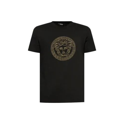 VERSACE Мужские черные T-рубашки